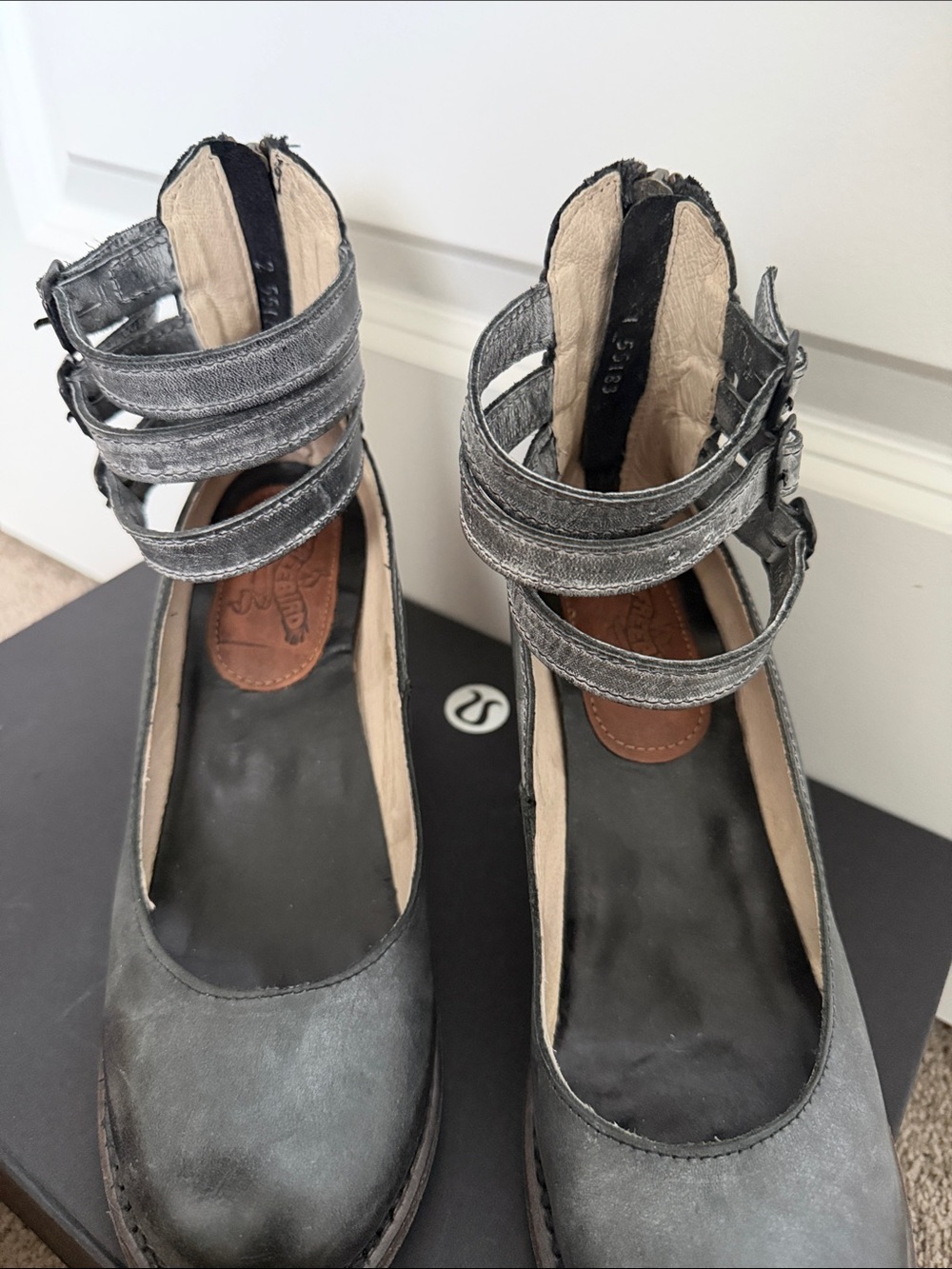 Freebird Randi Women's Leather Mary Jane Heels with Ankle Straps - Picture 2 of 9